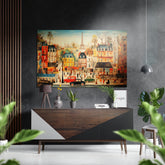 Paris Brushed Aluminum Dibond Wall Art.